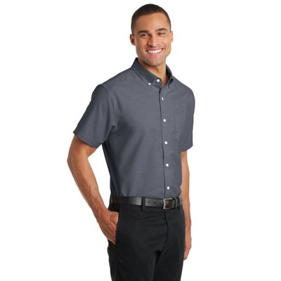 Port Authority® Short Sleeve SuperPro Oxford Shirt