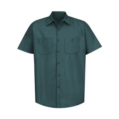 Red Kap® Industrial Short Sleeve Collared Work Shirt