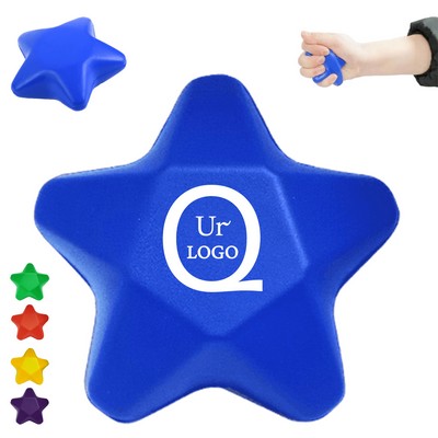 3.07" Five-Pointed Star Stress Ball