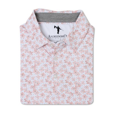 Melzi Polo - White/Lotus/Dusty Blue [A]