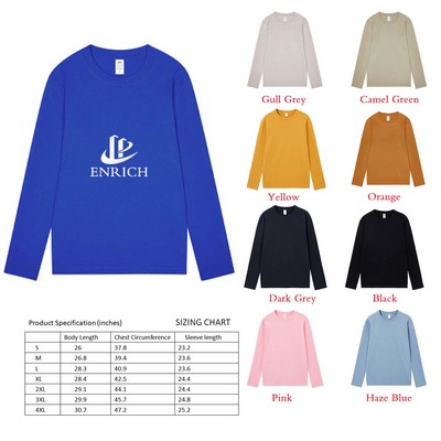 230G Combed Cotton Long Sleeve T - Shirt