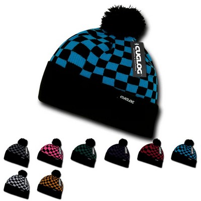 Cuglog Changbai Checker Soft Beanie w/Cuff
