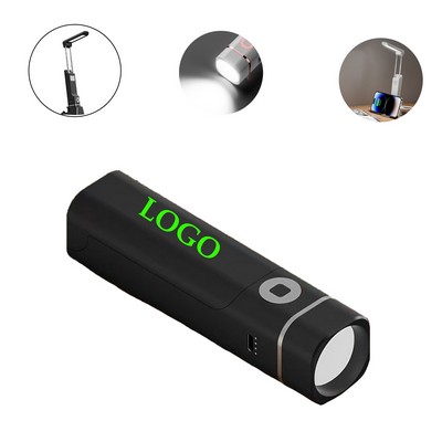 3" 1 Portable LED Desk Lamp Flashlight Phone Stand