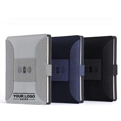 Multifunctional Wireless Charging Notebook - Stay Organized and Charged