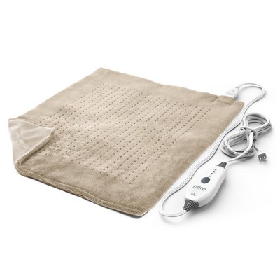 Pure Enrichment Purerelief Ultra-Wide Microplush Heating Pad Tan