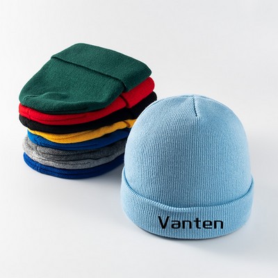 Knitted Cap with Cuff