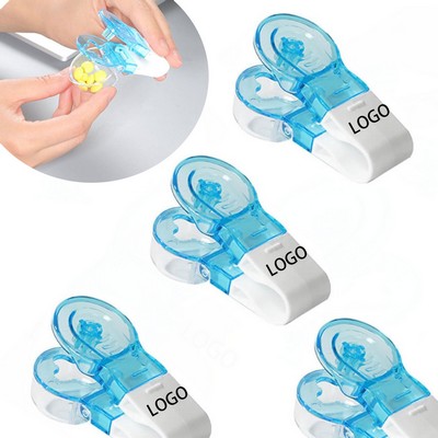 Blue Portable Pill Taker Remover