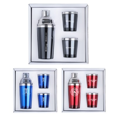 Cocktail Shaker & Tumbler Gift Set