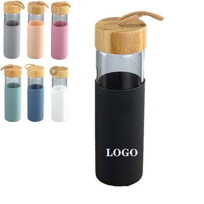 Glass Cup With A Silicone Sleeve