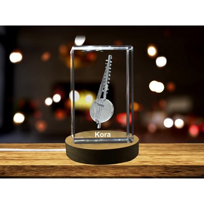 Kora 3D Engraved Crystal Trophy
