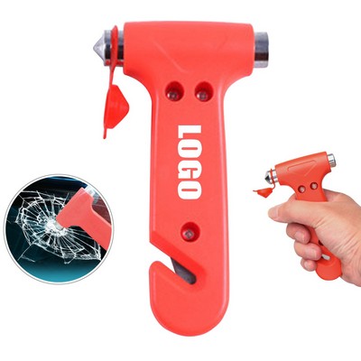Multifunctional Emergency Hammer with Belt Cutter