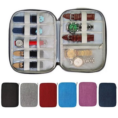 Portable Travel Watch Organizer Cable Bag