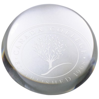 4" Lead Crystal Dome Magnifier