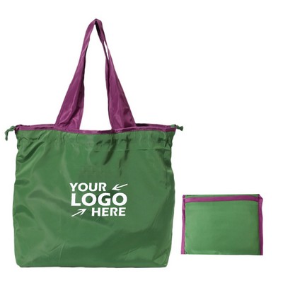 Folding Drawstring Shopping Bag