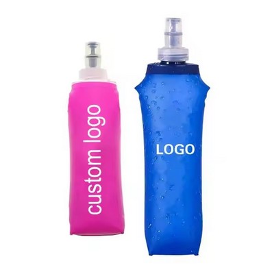 18oz Soft Flask Silicone Collapsible Water Bottle