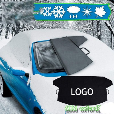 Winter Custom 600D Oxford Fabric Snow Ice Windshield Car Cover 75"x 42"