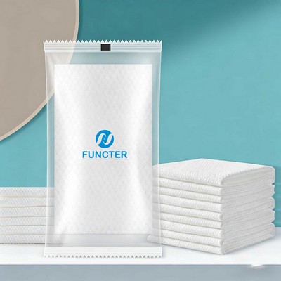 Disposable Wood Pulp Plant Fiber Towel, Eco-Friendly Soft Absorbent for Hotel Travel 12x20"