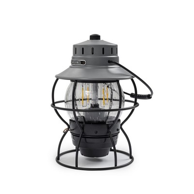 Barebones Rechargeable Railroad Lantern - Slate Gray