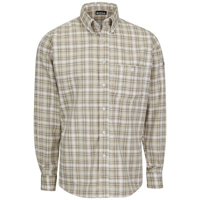 Bulwark® Men's Long Sleeve Plaid Dress Shirt
