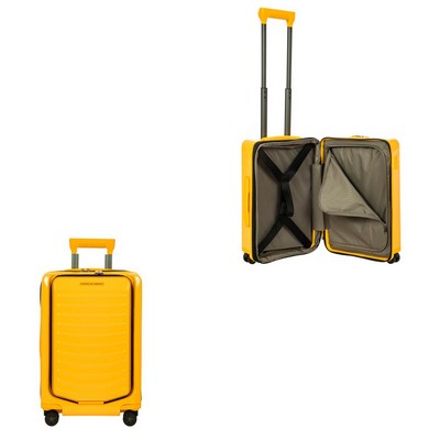 Bric's Porsche Roadster By Bric's 21 Inch Expandable Spinner Luggage - Racing Yellow