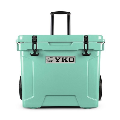 Yukon Outfitters Party Wagon 35Qt Wheeled Hard Cooler Seafoam