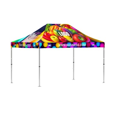 Pop up tent 10x15 printed canopy 600D