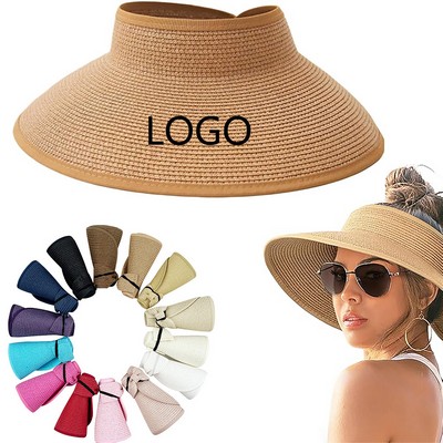 Foldable Straw Sun Visor Hats