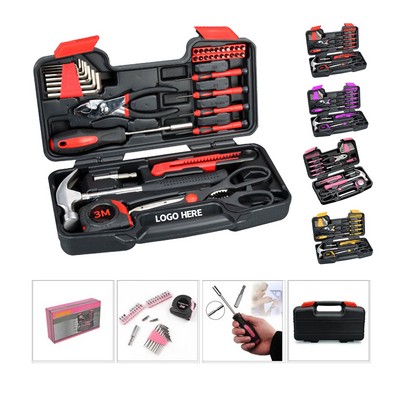 39-Piece Home Tool Kit and Repair Set