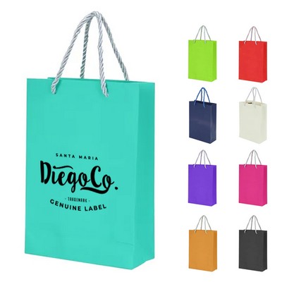 Matte Laminated Gift Packing Bag with Cotton Rope Handles
