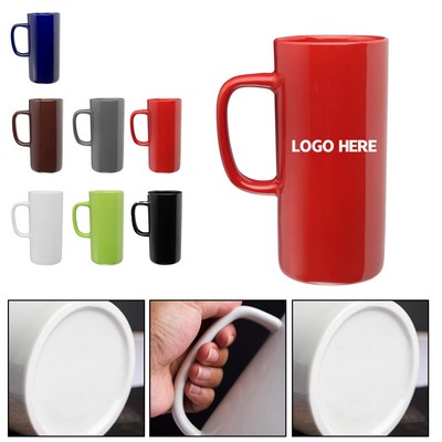 14 oz. Custom Tall Ceramic Mugs