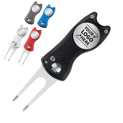 Metal Foldable Golf Divot Tool