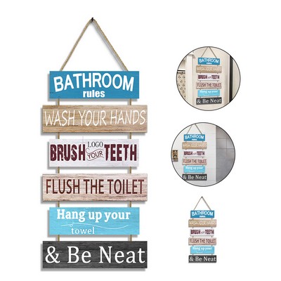 Wall Decoration Wooden plaque (6 plates/set)