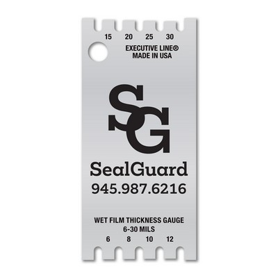 6-30 Mils/152-762 Microns Metalphoto® Wet Film Gauge