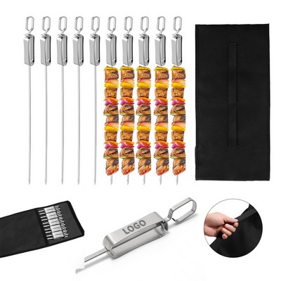 Stainless Steel BBQ Skewer Set