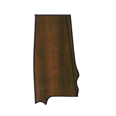 Walnut Finish State Plaque