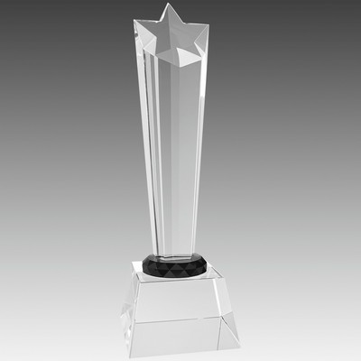 Crystal Rising Star with Base