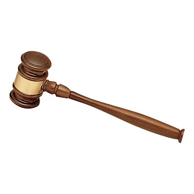 Walnut Gavel with a Gavel Band