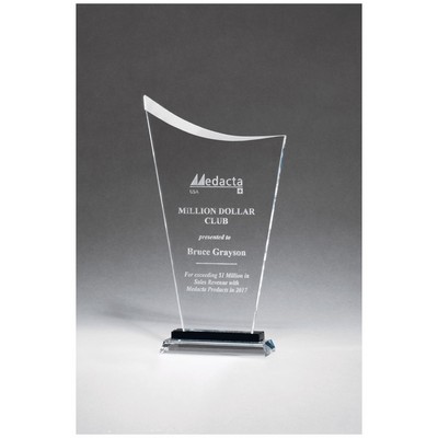 Contemporary Glass Award with Pedestal Base