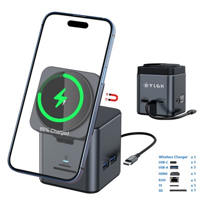 Wireless Charger Multi Function USB Hub