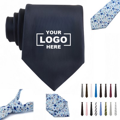 Woven Microfiber Custom Logo Adult Tie