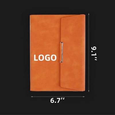 A5 PU Leather Binder Journal Notebook w/200 Pages