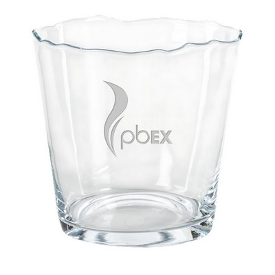 Wavy Glass Ice Bucket