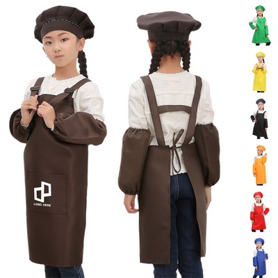 Kids Apron Chef Hat Set
