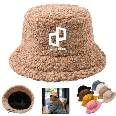 Winter Fluffy Bucket Hat