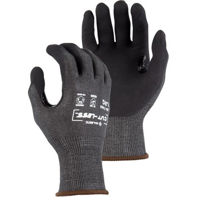 Cut-Less Korplex Glove with Foam Nitrile Palm, 18g, ANSI A4. Sold by the dozen.