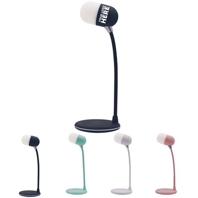 3-in-1 Table Lamp Wireless Speaker & Phone Charger