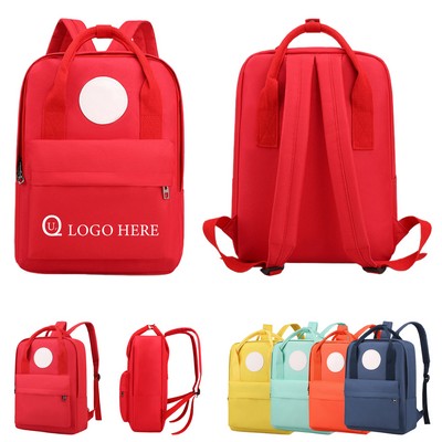 9.5 X 3.9 X 12.6" Children Simple School Backpack
