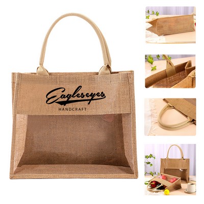 Natural Jute Beach Bag