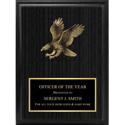 5" Eagle Landing On Black Board