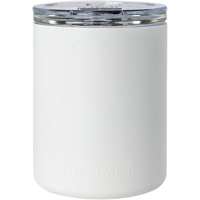 (Color:White) Glass Lined Whiskey Glass